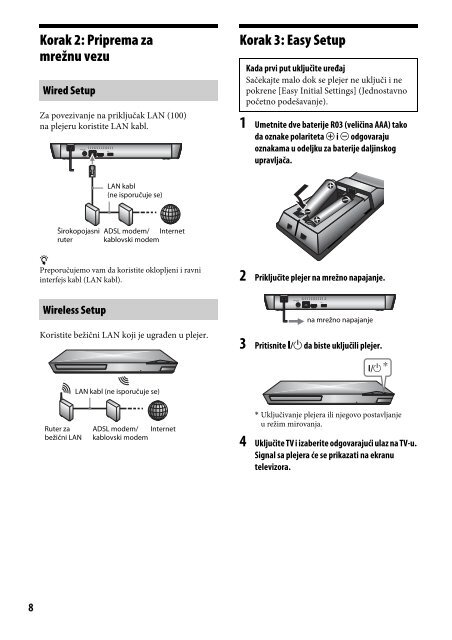 Sony BDP-S6200 - BDP-S6200 Simple Manual Serbe