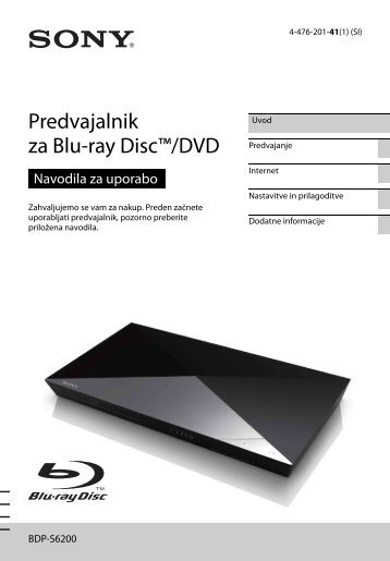 Sony BDP-S6200 - BDP-S6200  SlovÃ©nien