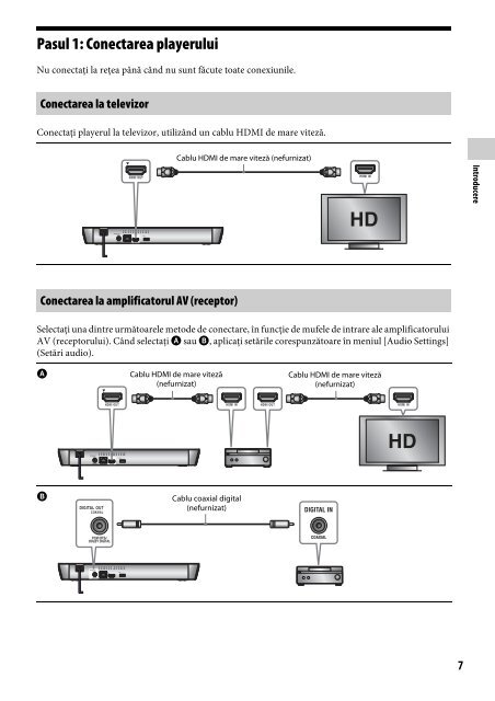 Sony BDP-S6200 - BDP-S6200 Simple Manual Roumain