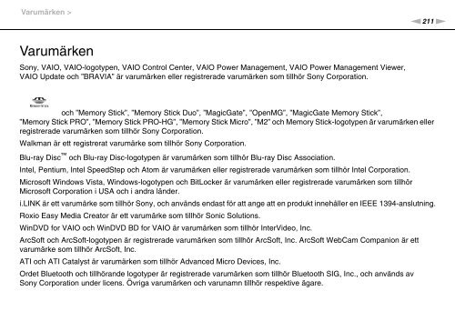 Sony VGN-Z46XRN - VGN-Z46XRN Mode d'emploi Su&eacute;dois