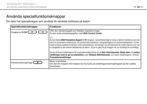 Sony VGN-Z46XRN - VGN-Z46XRN Mode d'emploi Su&eacute;dois