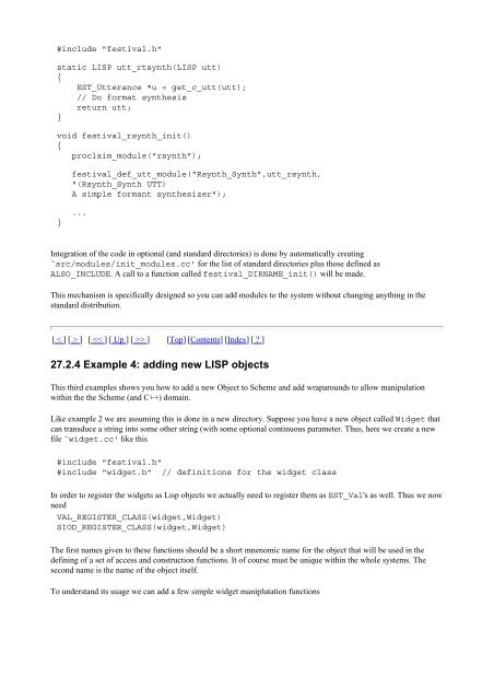 Festival Speech Synthesis System: - Speech Resource Pages