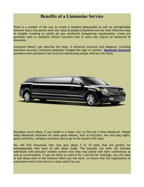 Limo Hire Mandurah