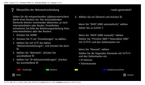 Sony KDL-37W5830 - KDL-37W5830 Consignes d&rsquo;utilisation Allemand