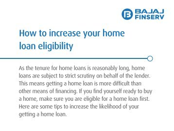 5 Actionable Tips that will Increase your Home Loan Eligibility