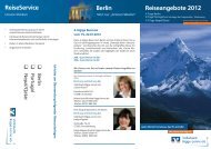 Reiseangebote 2012 - Volksbank Bigge-Lenne eG