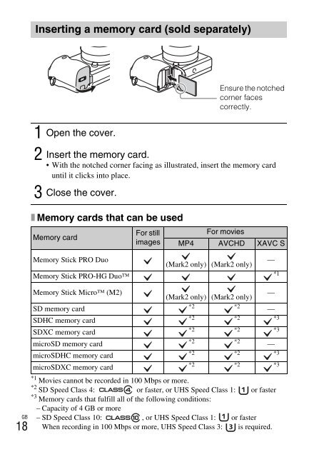 Sony ILCE-6300 - ILCE-6300 Mode d'emploi Anglais