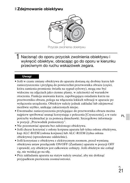 Sony ILCE-6300 - ILCE-6300 Mode d'emploi Anglais