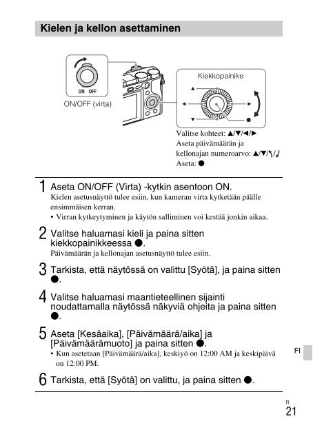 Sony ILCE-6300 - ILCE-6300 Mode d'emploi Anglais