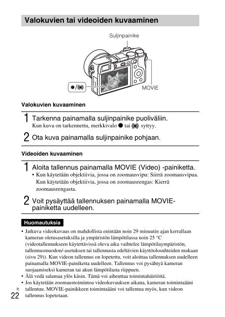 Sony ILCE-6300 - ILCE-6300 Mode d'emploi Anglais