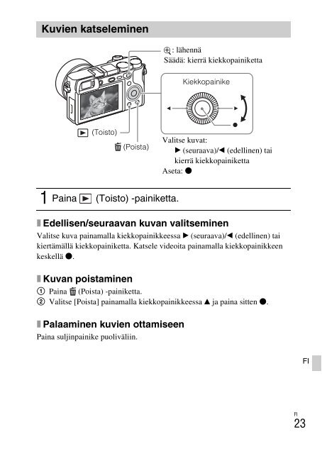 Sony ILCE-6300 - ILCE-6300 Mode d'emploi Anglais