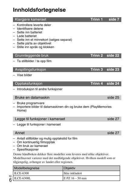 Sony ILCE-6300 - ILCE-6300 Mode d'emploi Anglais