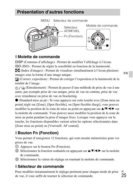 Sony ILCE-6300 - ILCE-6300 Mode d'emploi Anglais