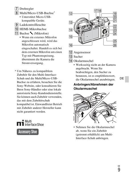 Sony ILCE-6300 - ILCE-6300 Mode d'emploi Anglais