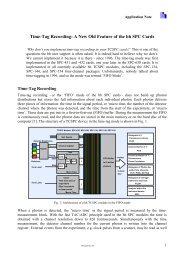 Time-Tag Recording - Becker & Hickl GmbH