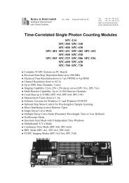 Time-Correlated Single Photon Counting Modules - Becker & Hickl ...