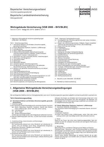 VGB 2008 - Versicherungskammer Bayern