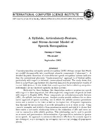 A Syllable, Articulatory-Feature, and Stress-Accent Model of Speech ...