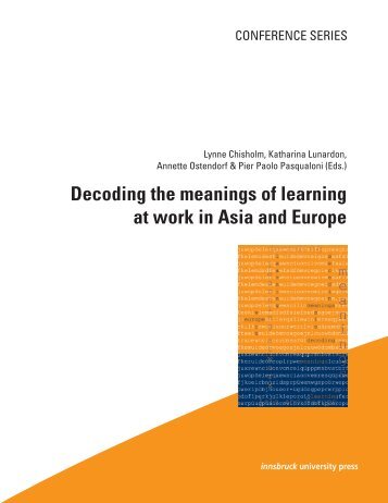 Decoding the meanings of learning at work in Asia and Europe - DPU