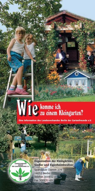 Faltblatt - Wie komme ich zu einem Kleingarten? - Bezirksverband ...