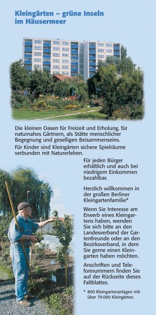 Faltblatt - Wie komme ich zu einem Kleingarten? - Bezirksverband ...