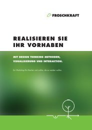 Realisieren Sie Ihr Vorhaben. Mit Design Thinking Methoden, Visualisierung und Interaktion.