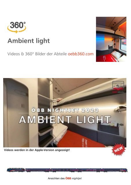 ÖBB nightjet Fahrpläne