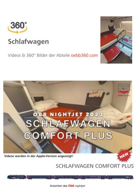 ÖBB nightjet Fahrpläne