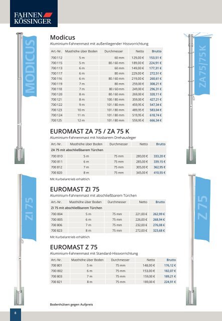 Fahnen - Fahnenmasten - Werbetechnik