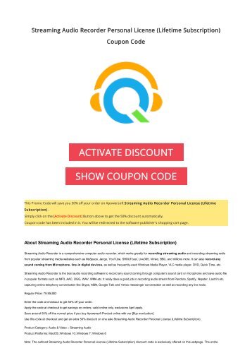 Apowersoft discount coupon