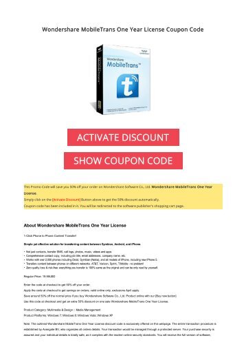 mobiletrans discount code
