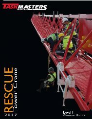 Taskmasters Tower Crane Rescue Syllabus 