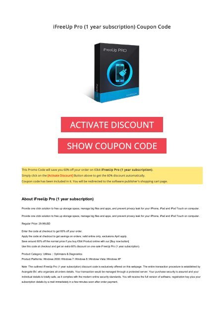 iobit ifreeup pro license key iobit ifreeup pro license key