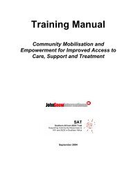 Training Manual: Community Mobilisation and Empowerment for ...