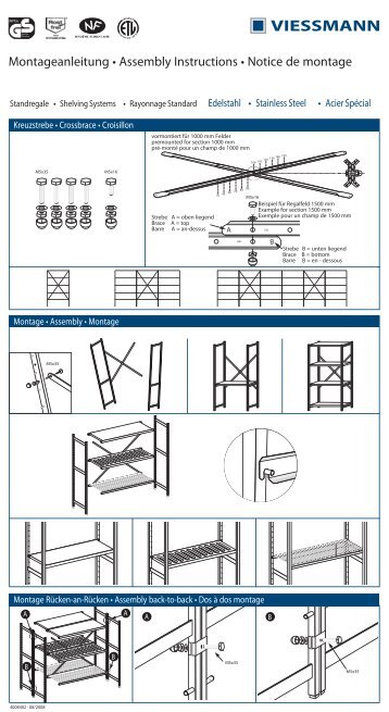 Montageanleitung • Assembly Instructions • Notice de montage