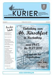 46. Kirschfest - Stadt Rastenberg