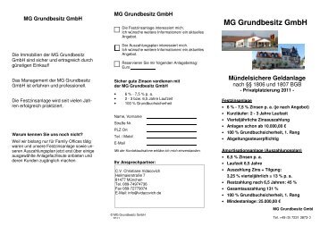 MG Grundbesitz GmbH - Christiane Vidacovich