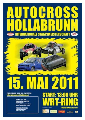 1. autocross-staatsmeisterschaftslauf 14.–15. mai ... - WRT-Hollabrunn