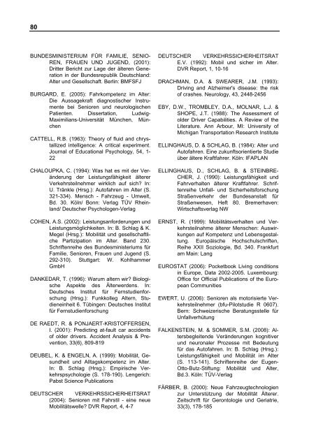 Profile von Senioren mit Autounfällen (PROSA)