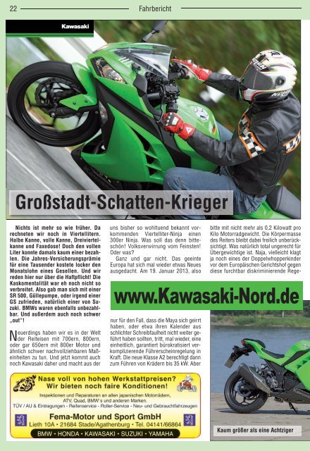 KAWASAKI NINJA 300 - Kradblatt