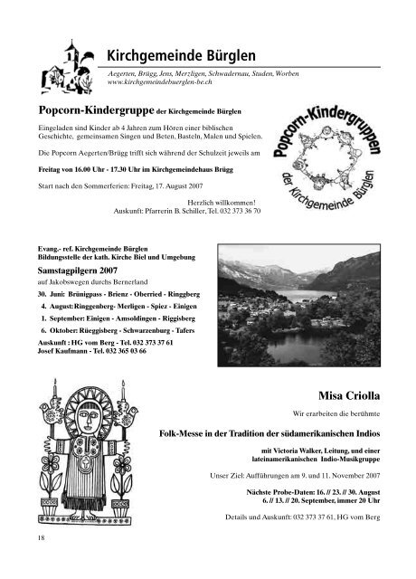 Dorfnachrichten Juni '07 (pdf 1 Mb) - Gemeinde Brügg