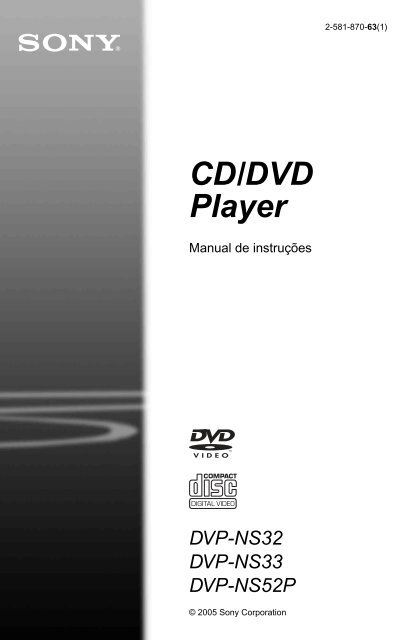 Sony DVP-NS32 - DVP-NS32 Consignes d&rsquo;utilisation Portugais