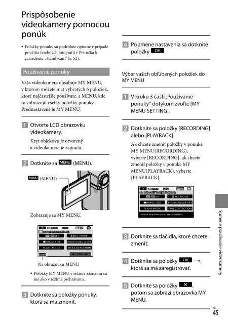 Sony HDR-TG5VE - HDR-TG5VE Consignes d&rsquo;utilisation Tch&egrave;que