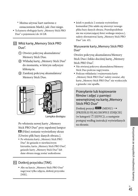 Sony HDR-TG5VE - HDR-TG5VE Consignes d&rsquo;utilisation Tch&egrave;que