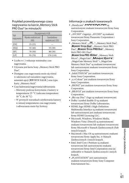 Sony HDR-TG5VE - HDR-TG5VE Consignes d&rsquo;utilisation Tch&egrave;que