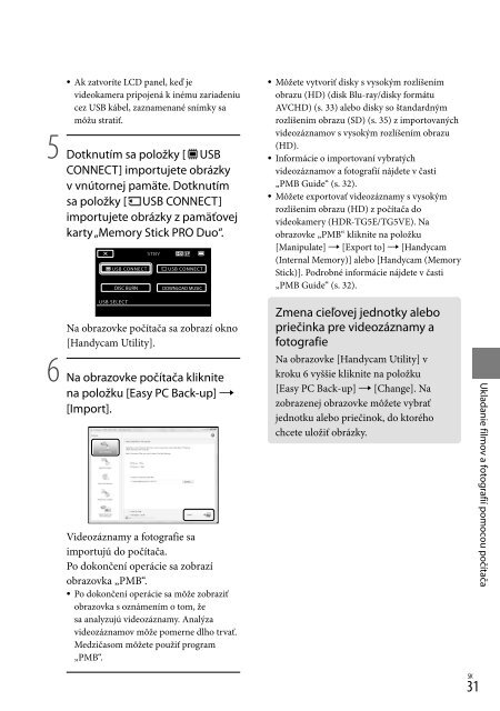 Sony HDR-TG5VE - HDR-TG5VE Consignes d&rsquo;utilisation Hongrois