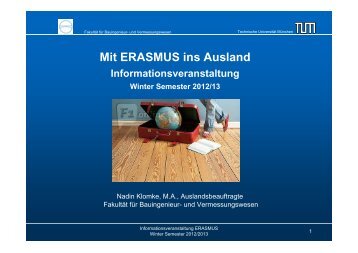 ERASMUS SMS - Fakultät für Bauingenieur- und ...