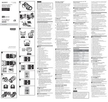 Sony SEL70200GM - SEL70200GM Consignes dâutilisation Lituanien