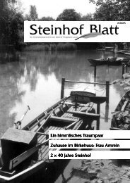 Steinhofblatt, Ausgabe Juni 2005 (PDF, 2853 KB) - Steinhof ...