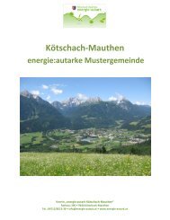 energieautarke Mustergemeinde - energie:autark Kötschach-Mauthen